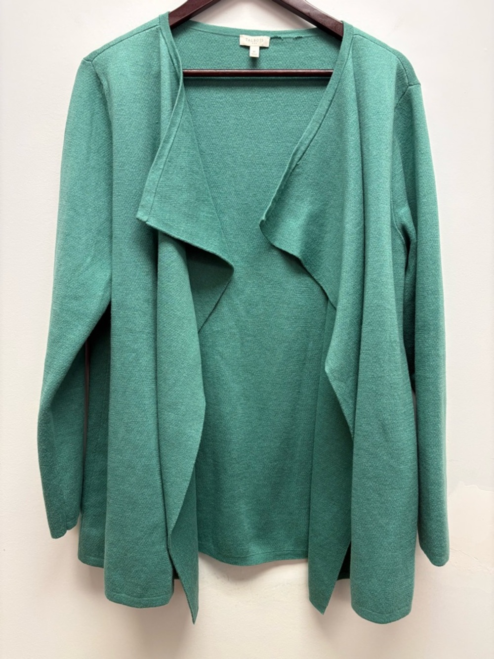 4 for $25 💚 Talbots Draped Wool Blend Open Front Cardigan Size XL 💚
